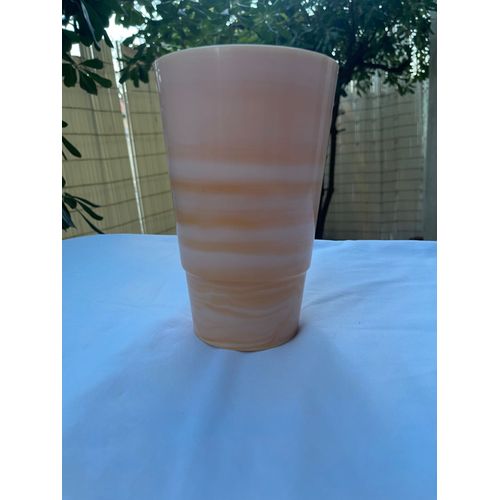 Vase à fleur pvc orange degradé.