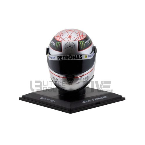 Mini Helmet 1/4 Ms-Mh-4-2012-P Casque M. Schumacher - 300th Gp Spa 2012 Diecast Modelcar