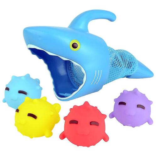 Sunny Patch Spark Shark Jeu de chasse au poisson avec requin et 4 animaux à attraper multicolore