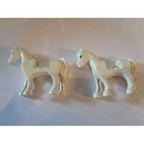 2 X Lego Minifig Animal Cheval Horse (93083) 93083c01pb02