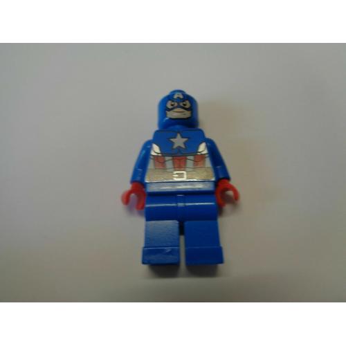Lego Super Heroes - Minifig - Captain America - (Sh106) - Set 76017