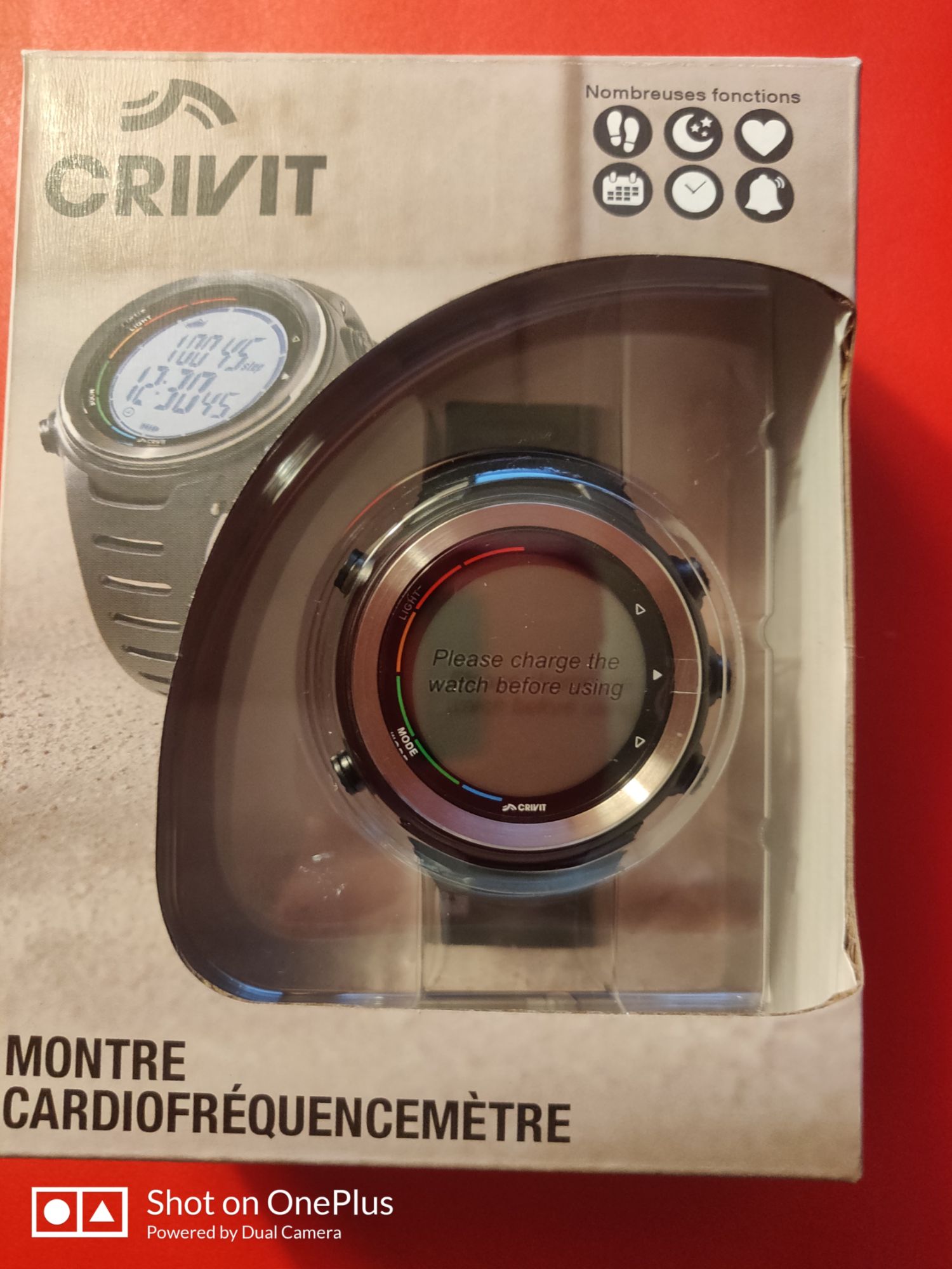 Cardiofrequencemetre ConnectÃ© XtraDiTech Montre Connectée ECG PPG