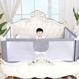 Barrière de lit enfant Taupe 150x42 cm Polyester vidaXL