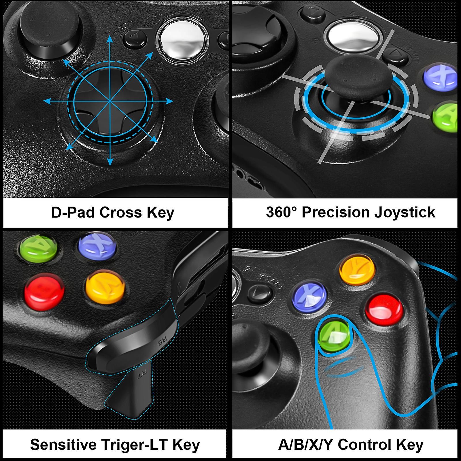 Manette De Jeu Sans Fil 2,4 G Pour Consoles De Jeux Vido Xb... - 3