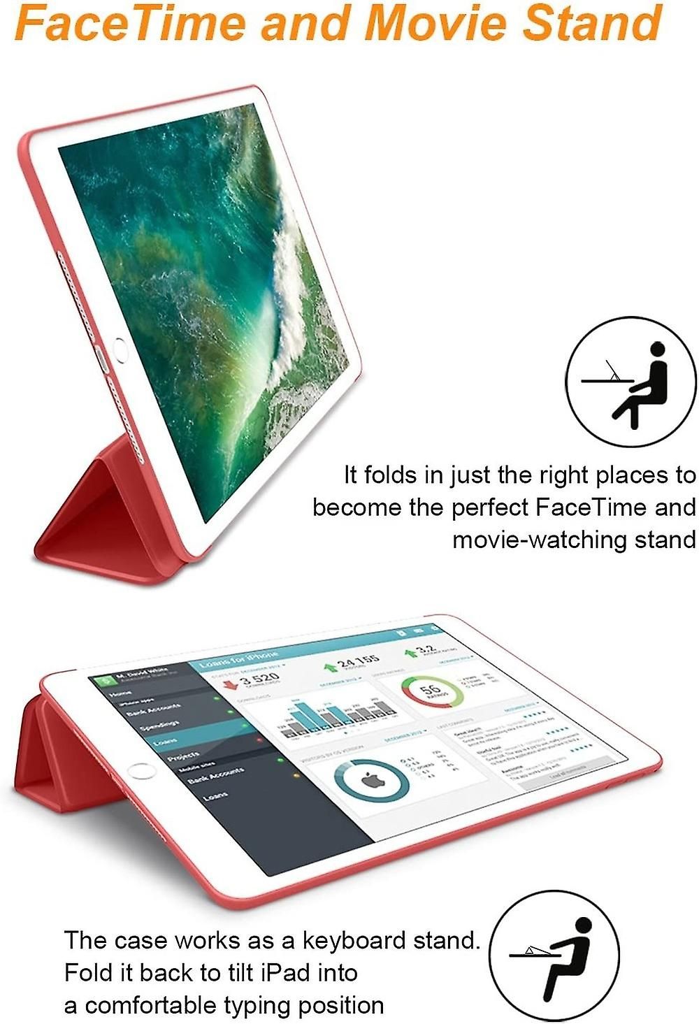 Convient Pour tui En Cuir Pour Ipad Pro 9.7 A1673 A1674 A16... - 3