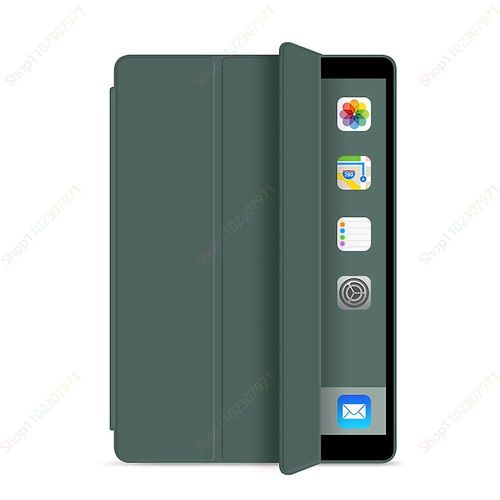Convient Pour Étui Ultra Fin Pour Ipad Air 5e Génération (2022)/Ipad Air 4e Génération (2020) 10,9 Ipad Air 3 10,5 Ipad 9e Génération Sleep Wake Ipad Pro 9,7 2016 Vert Foncé