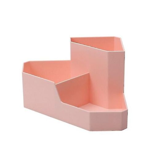 Boîte de rangement bureau Style Simple papeterie bijoux stockage bureau maison cosmétiques et articles divers stockage maquillage boîte de rangement rose
