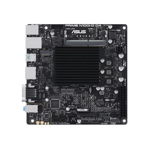 ASUS PRIME N100I-D D4 - Carte-mère - mini ITX - Intel N-series N100 - USB 3.2 Gen 2, USB 3.2 Gen 1 - Gigabit LAN - carte graphique embarquée (unité centrale requise) - audio HD (8 canaux)
