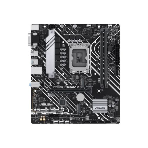 ASUS PRIME H610M-A-CSM - Carte-mère - micro ATX - Socket LGA1700 - H610 Chipset - USB 3.2 Gen 1, USB 3.2 Gen 2 - Gigabit LAN - carte graphique embarquée (unité centrale requise) - audio HD (8...