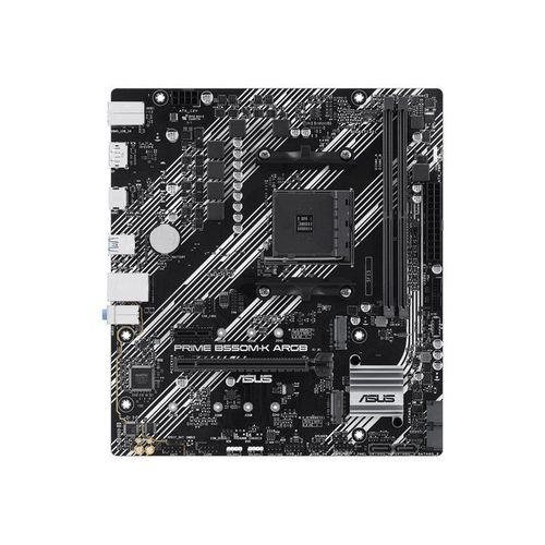 ASUS PRIME B550M-K ARGB - Carte-mère - micro ATX - Socket AM4 - AMD B550 Chipset - USB 3.2 Gen 1 - Gigabit LAN - carte graphique embarquée (unité centrale requise) - audio HD (8 canaux)