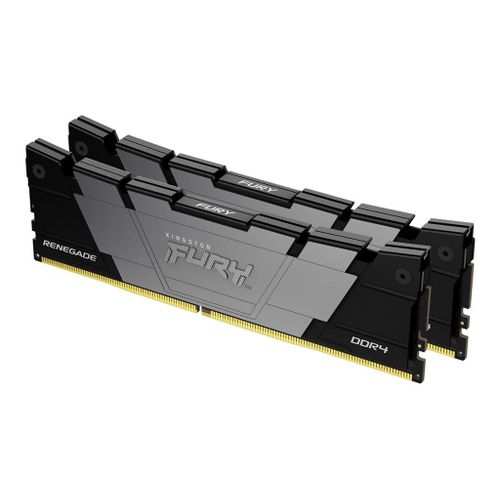 Kingston FURY Renegade - DDR4 - kit - 32 Go: 2 x 16 Go - DIMM 288 broches - 4266 MT/s / PC4-34100 - CL19 - 1.2 V - mémoire sans tampon - non ECC - noir