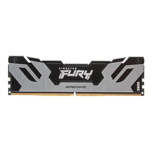 Kingston FURY Renegade - DDR5 - module - 32 Go - DIMM 288 broches - 6400 MT/s / PC5-51200 - CL32 - 1.4 V - mémoire sans tampon - on-die ECC - noir, argent