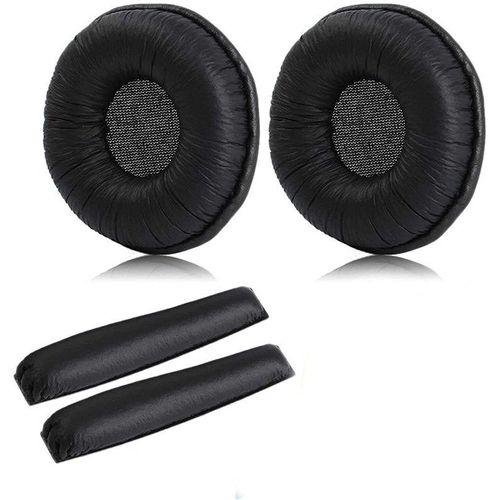 Coussinets de rechange pour casque Sennheiser PX100 PX100II PX200 PX200II PX80 PXC300 PMX200 PXC150 PXC250 - Noir
