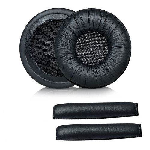Mousse Coussin Coussinets pour Sennheiser PX100 PX100II PX200 PX200II PX80 PXC300 PMX200 PXC150 PXC250,Noir