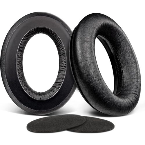Coussinets de Rechange pour Casque Sennheiser HD650, HD600, HD580, HD565, HD545 en Cuir protéiné et Mousse à mémoire de Forme