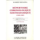 Répertoire Chronologique Nostradamique - 1545-1989   de robert benazra  Format Relié 
