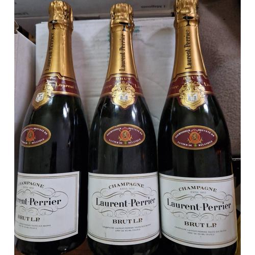 3 Btls De Champagne Laurent Perrier Brut Lp