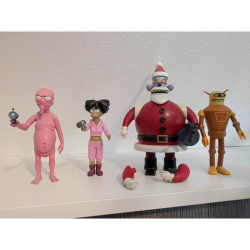 Lot De 4 Figurines Futurama Toynami