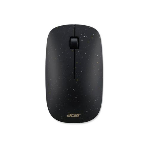 Acer Vero AMR020 - Souris - droitiers et gauchers - optique - 3 boutons - sans fil - 2.4 GHz - noir - Pour la vente au détail
