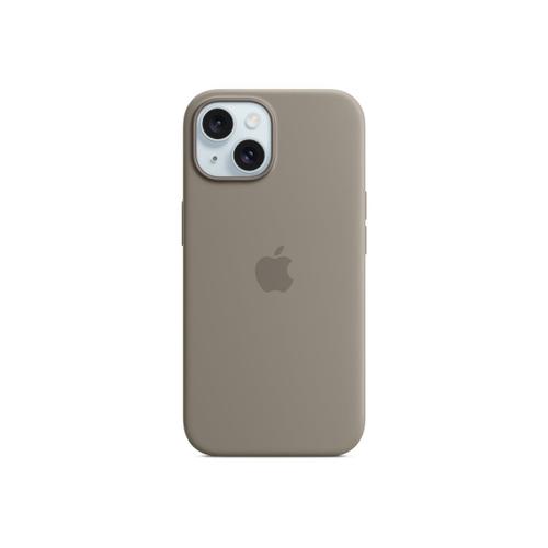 Apple - Coque De Protection Pour Téléphone Portable - Compatibilité Avec Magsafe - Silicone - Argile - Pour Iphone 15