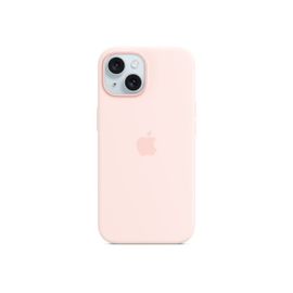 Apple - Coque De Protection Pour Téléphone Portable - Compatibilité Avec Magsafe - Silicone - Rose Clair - Pour Iphone 15