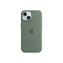 Apple - Coque De Protection Pour Téléphone Portable - Compatibilité Avec Magsafe - Silicone - Cyprès - Pour Iphone 15