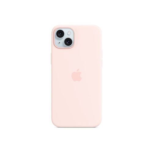 Apple - Coque De Protection Pour Téléphone Portable - Compatibilité Avec Magsafe - Silicone - Rose Clair - Pour Iphone 15 Plus