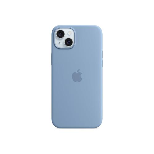 Apple - Coque De Protection Pour Téléphone Portable - Compatibilité Avec Magsafe - Silicone - Bleu Hivernal - Pour Iphone 15 Plus