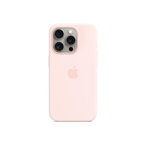 Apple - Coque De Protection Pour Téléphone Portable - Compatibilité Avec Magsafe - Silicone - Rose Clair - Pour Iphone 15 Pro