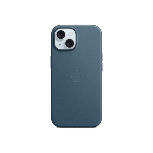 Apple - Coque De Protection Pour Téléphone Portable - Compatibilité Avec Magsafe - Tissu Fin - Bleu Pacifique - Pour Iphone 15