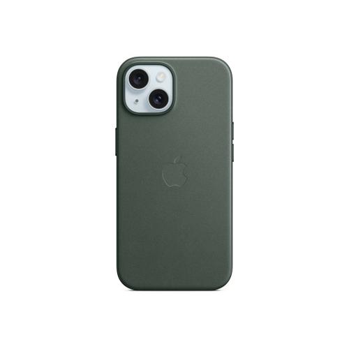 Apple - Coque De Protection Pour Téléphone Portable - Compatibilité Avec Magsafe - Microvolume, Tissu Fin - Sempervirent - Pour Iphone 15