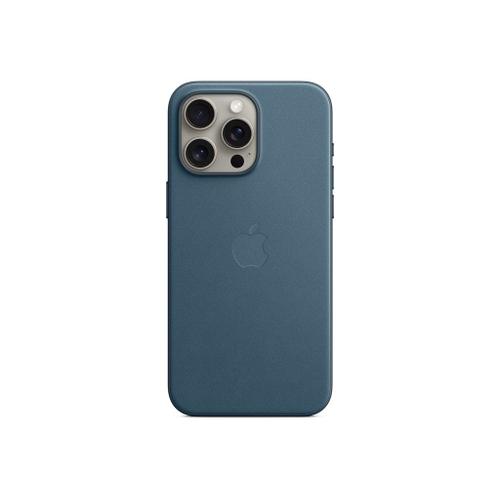 Apple - Coque De Protection Pour Téléphone Portable - Compatibilité Avec Magsafe - Tissu Fin - Bleu Pacifique - Pour Iphone 15 Pro Max