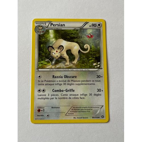 Carte Pokémon Persian 89/114