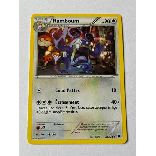 Carte Pokémon Ramboum 81/124