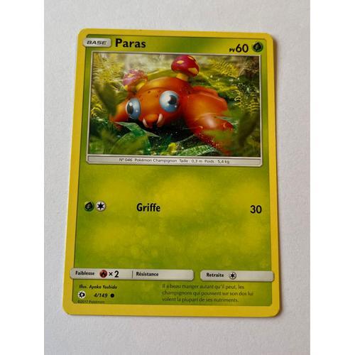 Carte Pokémon Paras 4/149