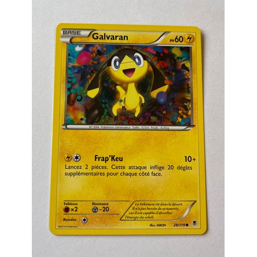 Carte Pokémon Galvaran 28/119