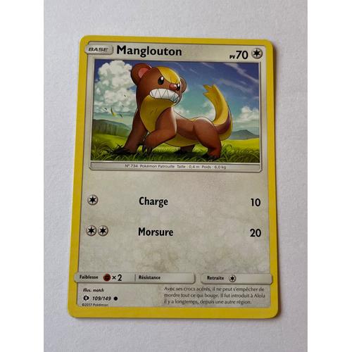 Carte Pokémon Manglouton 109/149