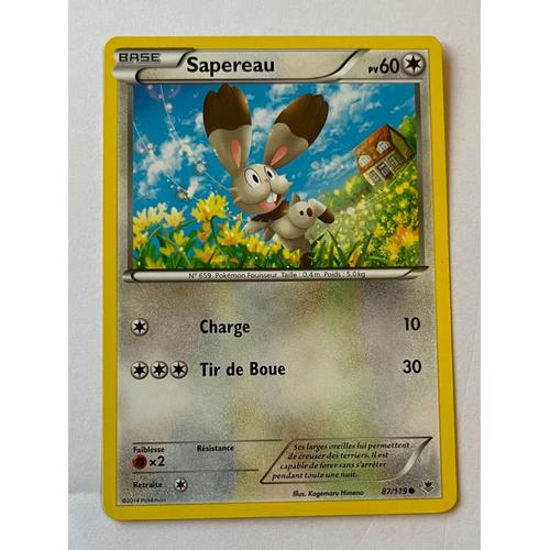 Carte Pokémon Sapereau 87/119