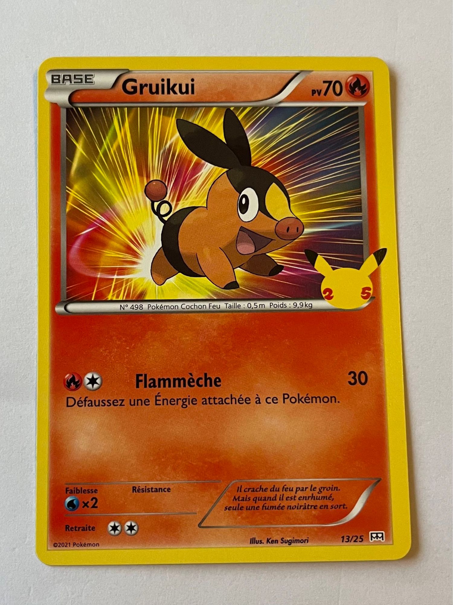 Carte Pokémon Gruikui 13/25 Promo 25 Ans