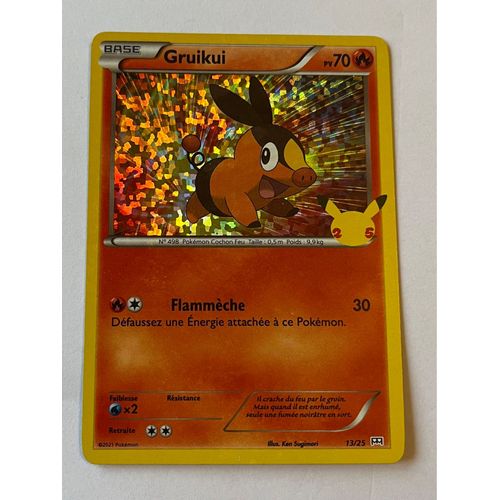 Carte Pokémon Gruikui 13/25 Holo Promo 25 Ans 