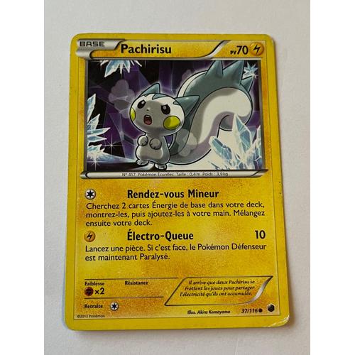 Carte Pokémon Pachirisu 37/116 