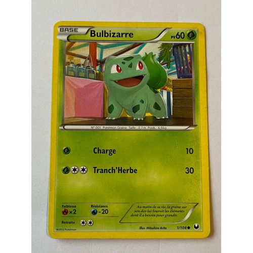 Carte Pokémon Bulbizarre 1/108
