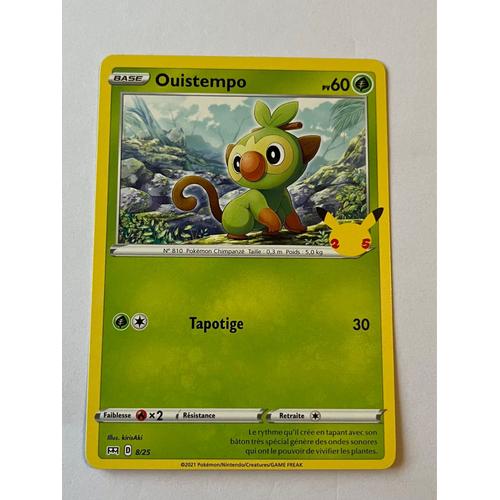 Carte Pokémon Ouistempo 8/25 Promo 25 Ans 