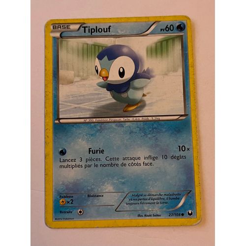 Carte Pokémon Tiplouf 27/108