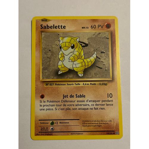 Carte Pokémon Sabelette 54/108