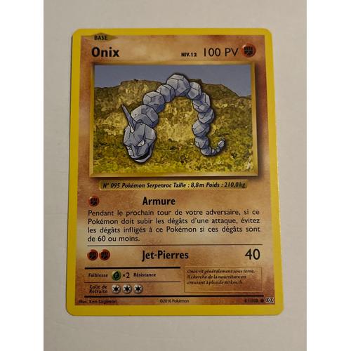 Carte Pokémon Onix 61/108