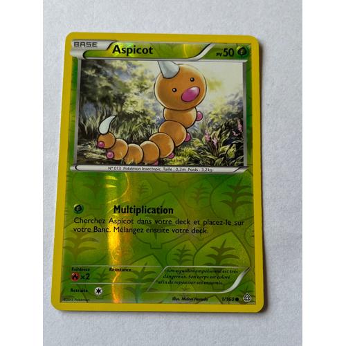 Carte Pokémon Aspicot 1/160 Holo