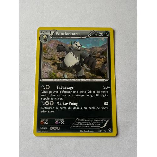 Carte Pokémon Pandarbare 68/111 Holo