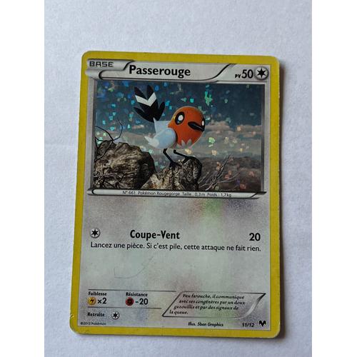 Carte Pokémon Passerouge 11/12 Holo