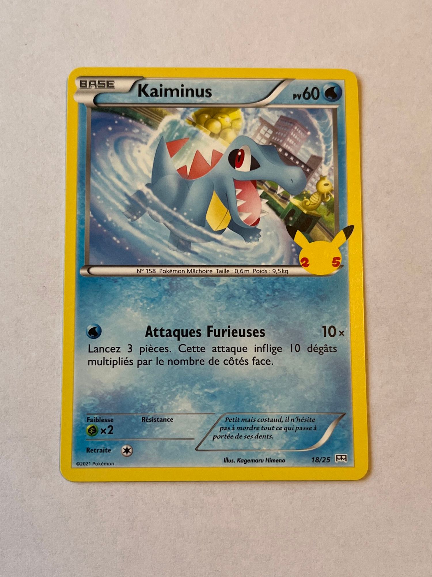 Carte pokémon Française Neuve Kaiminus 18/25 - Pokémon